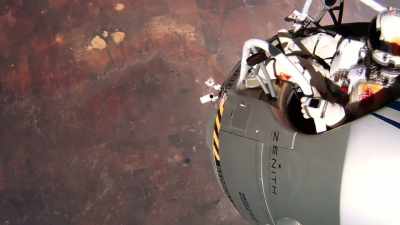 Baumgartner's suit provides
him with pure oxygen
and utilizes composite - Tales From The Explorers Club