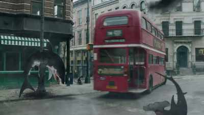 Be careful. They are on the road. - Sharknado 5: Global Swarming