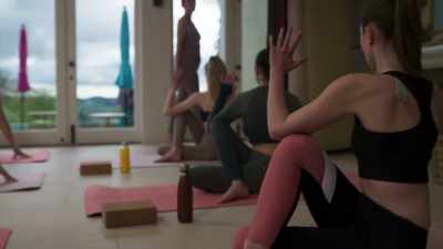 Be here in the present,
extending your legs… - Chloe