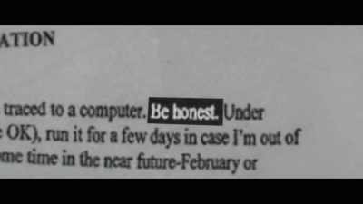 "be honest." - Invisible Monsters: Serial Killers in America