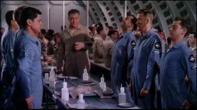 Be seated, gentlemen. - Conquest of Space