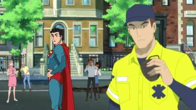 - Be warned, armed with strange tech weapons.
- Hmm. - My Adventures with Superman