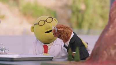 -BEAKER: Hmm.
-Why, that's an inspired idea, Joe! - Muppets Now