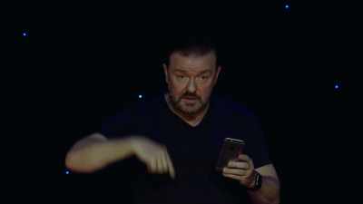 Beam this little message 
up to a satellite and down to me. - Ricky Gervais: Humanity