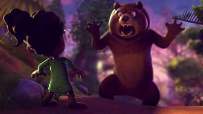 [bear growling] - Big Nate