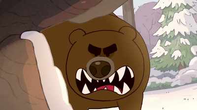 - [bear growling] - It's Pony