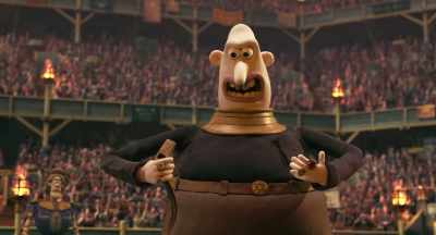 Beating him with sausages - Early Man