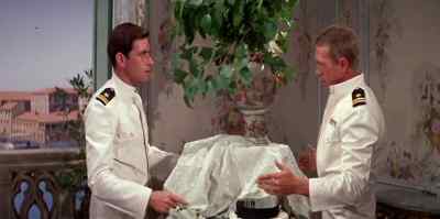 Beau will join you as soon as he gets into his civvies - The Honeymoon Machine