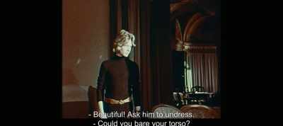 - Beautiful! Ask him to undress.
- Could you bare your torso? - The Most Beautiful Boy in the World