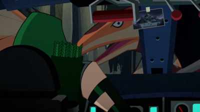 - Beautiful! Majestic...
- (SCREECHING) - Justice League Action