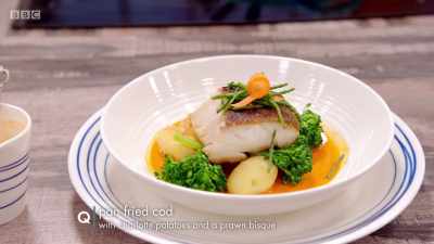 Beautifully presented plate of food. - Britain's Best Home Cook