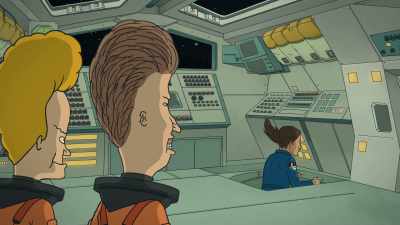 - Beavis, they put us
in this rocket thing - Beavis and Butt Head Do the Universe