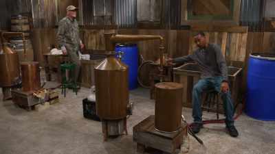 [beaz] I've got number two
still under the worm. - Moonshiners: Master Distiller