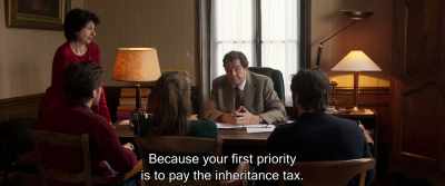 Because your first priority
is to pay the inheritance tax. - Back to Burgundy