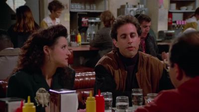 Because he's at that baseball fantasy camp - Seinfeld