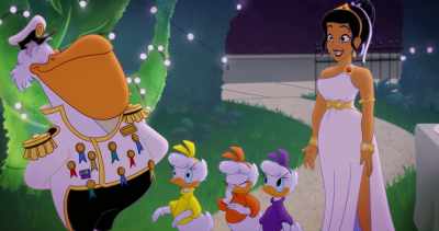 Because he's naked!
(laughs) - Legend of the Three Caballeros