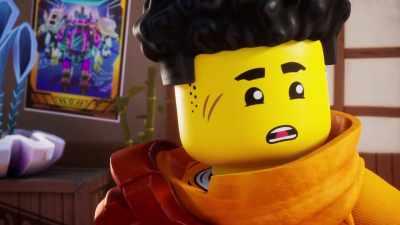 Because Lloyd is out there
meditating on his visions. - LEGO Ninjago: Dragons Rising
