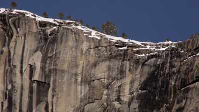 Because of the windstorm
the day before, - The Dawn Wall