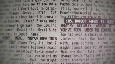 Because she had criticised him,
she was possessed by devils. - Children of the Cult