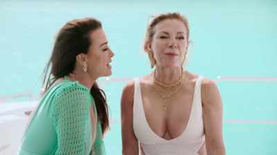 - Because she's been going
after me for, like, seven days. - The Real Housewives Ultimate Girls Trip