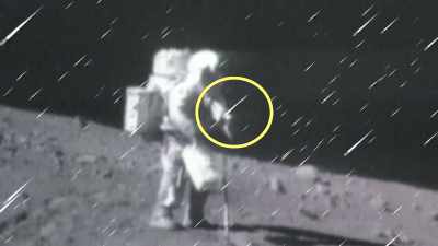 Because the cameras were on the Moon
for up to eight hours, - American Moon
