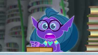 Because the door
to the game room only opens - Trolls: TrollsTopia
