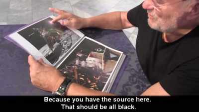 Because the source is here in this area
it should be all black. - American Moon