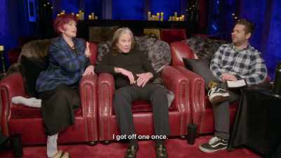 Because if they get off,
you go down with a thud. - The Osbournes Want to Believe