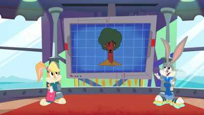 Because his tree is so messy, - Bugs Bunny Builders