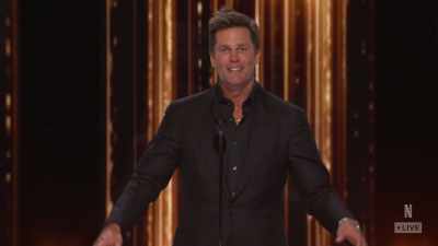 Because you and I know and
everyone in this dump knows he can do it. - The Roast of Tom Brady