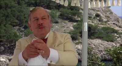 Been for a bathe, darling? - Evil Under the Sun