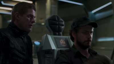 (BEEPING)
Incoming priority message.
Code one. - Doom: Annihilation