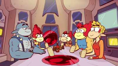 -[beeps]
-[all munching] - ThunderCats Roar