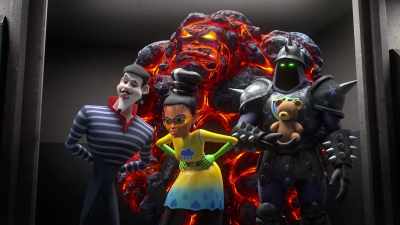 (beeps, door slams) - Megamind vs. the Doom Syndicate