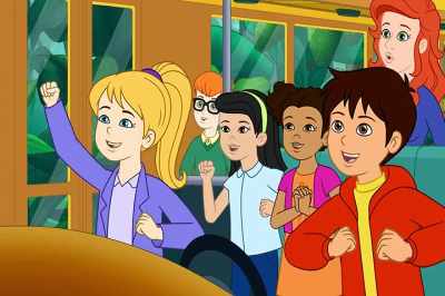 [beeps, whooshes] - The Magic School Bus Rides Again