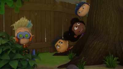 Bees transfer pollen
from flower to flower with their legs. - Team Zenko Go
