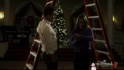 Before you do, you've got
a pine needle in your hair. - Christmas Wishes & Mistletoe Kisses
