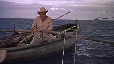 Before it was light, he had his baits out
and was drifting with the current. - The Old Man and the Sea