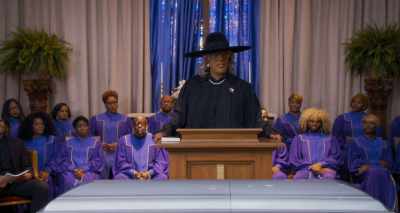 Before y'all all rush up here to say
your goodbyes and your condolences... - A Madea Family Funeral