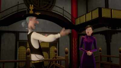 Behind that feline beauty,
she's got some real... - The Swan Princess: A Royal Wedding