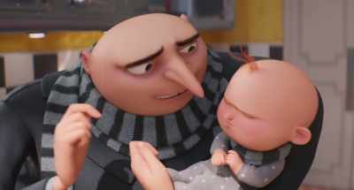 Behind that sourpuss,
I know you love your dada! - Despicable Me 4