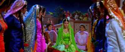 "Behind the groom's garland" - Dilwale Dulhania Le Jayenge
