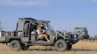 Behind the scenes, the crew's journey
was also underway - In the Footsteps of Elephant