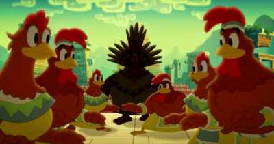 Behold!
(clucks) - Legend of the Three Caballeros