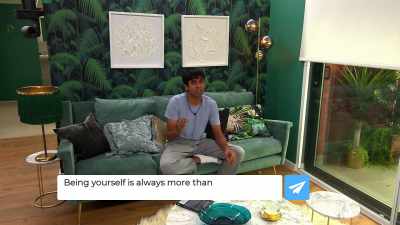 Being yourself is always more than enough.
Period." Send. - The Circle