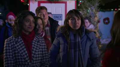 [bell jingles] - Christmas at the Drive-In