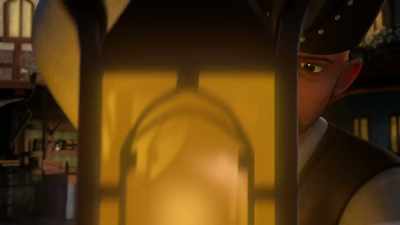 -[bell ringing]
-[people shouting] - Wizards: Tales of Arcadia