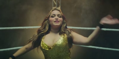 -[bell rings]-[ring announcer] Gabby Ortiz, - Monster Factory
