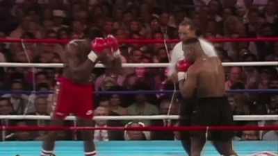 (bell rings) - Bruno v Tyson