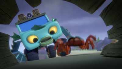 -[bell tolling]
-[gasps] - Mighty Monsterwheelies